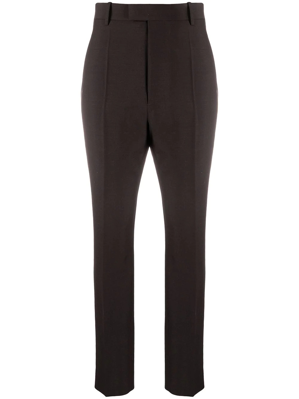 high-waisted tapered trousers - 1