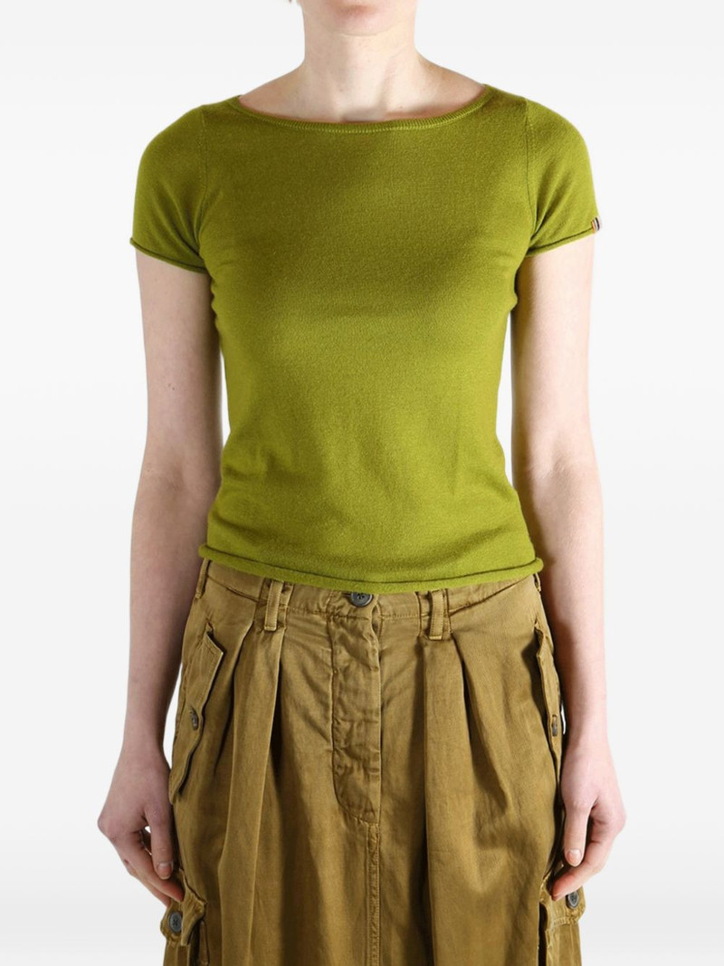 extreme cashmere Lolita boat-neck T-shirt outlook