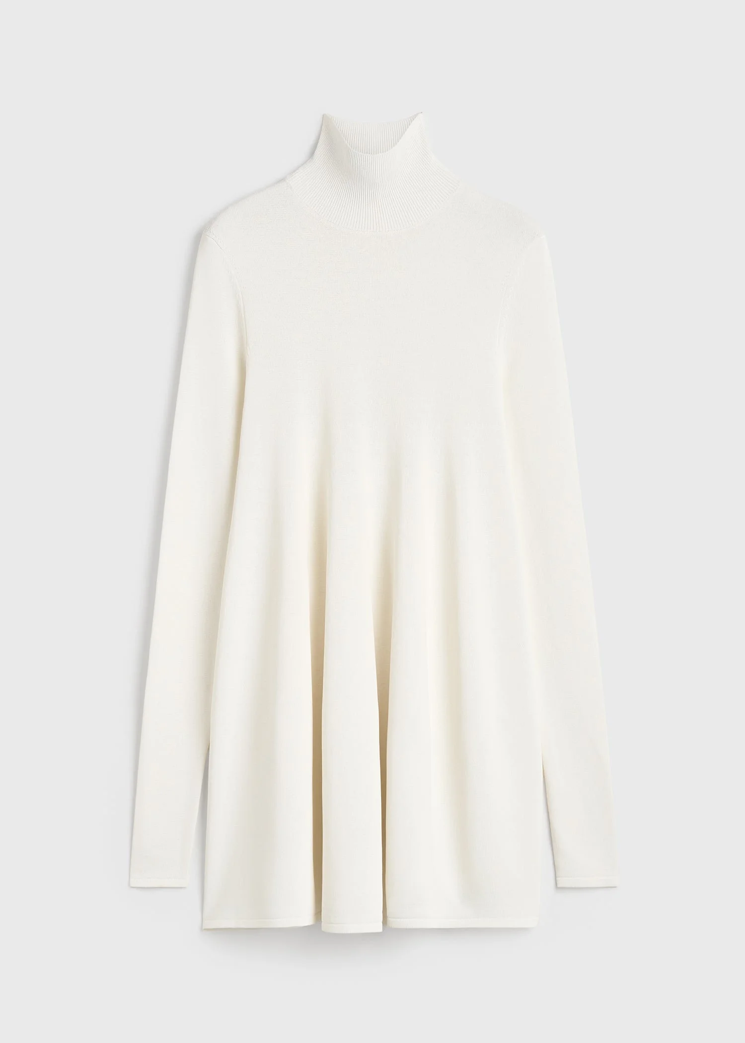 Crepe turtleneck top off-white - 1