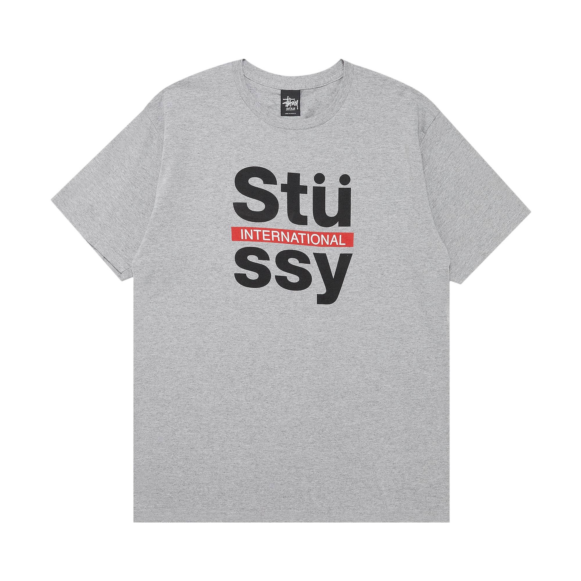 Stussy International Block Tee 'Grey Heather' - 1