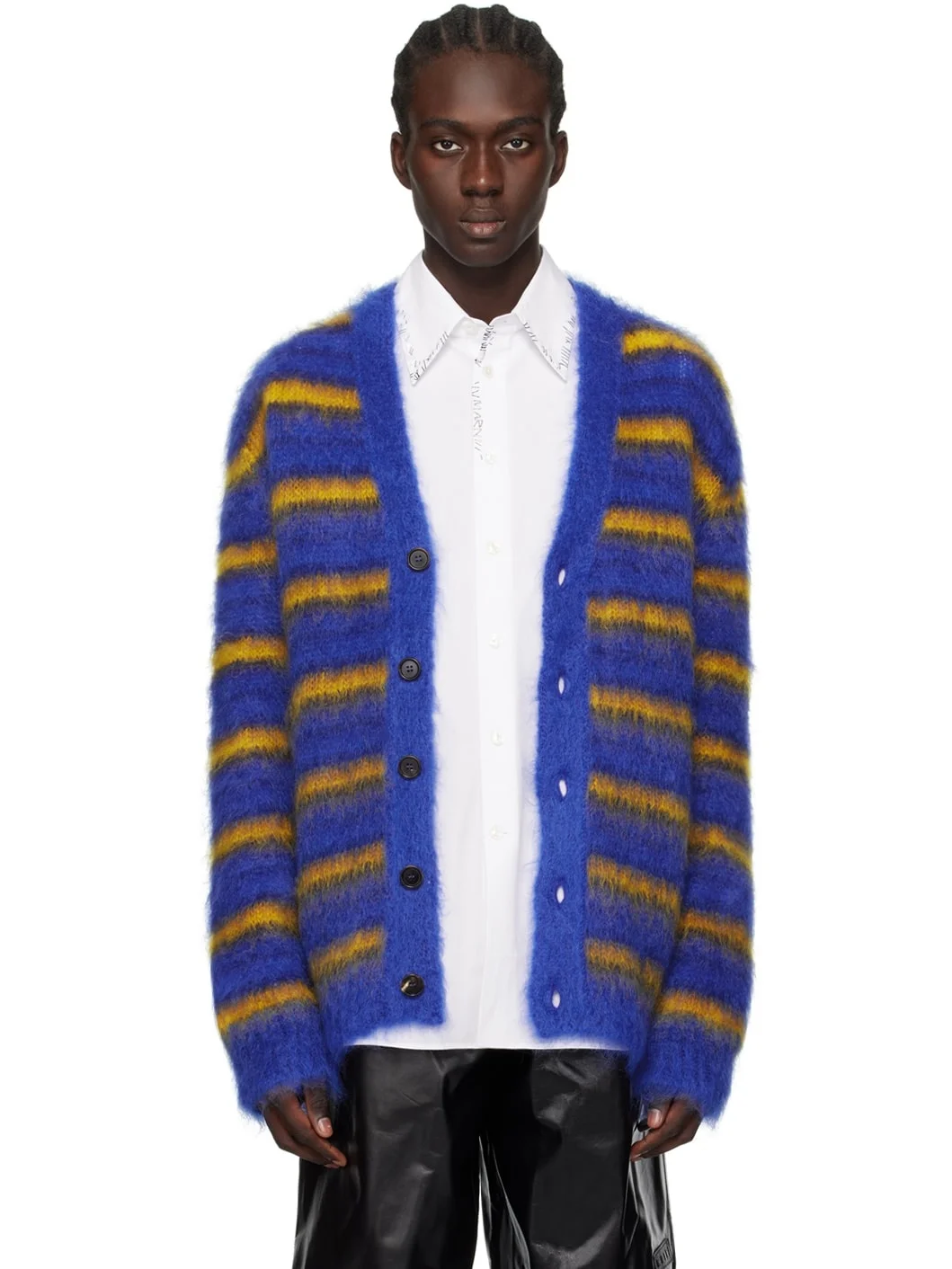 Blue Iconic Stripes Cardigan - 1