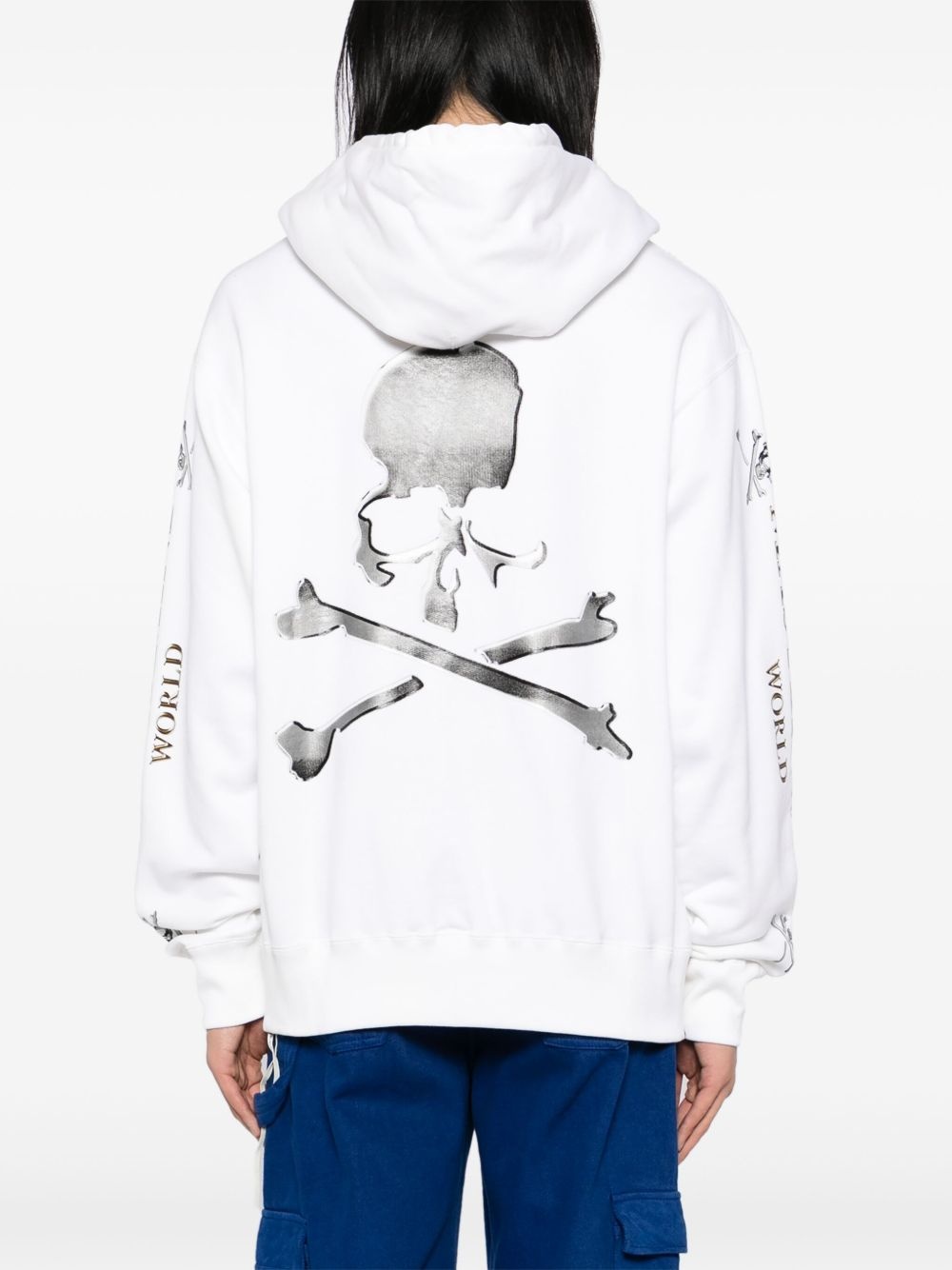 logo print hoodie - 4