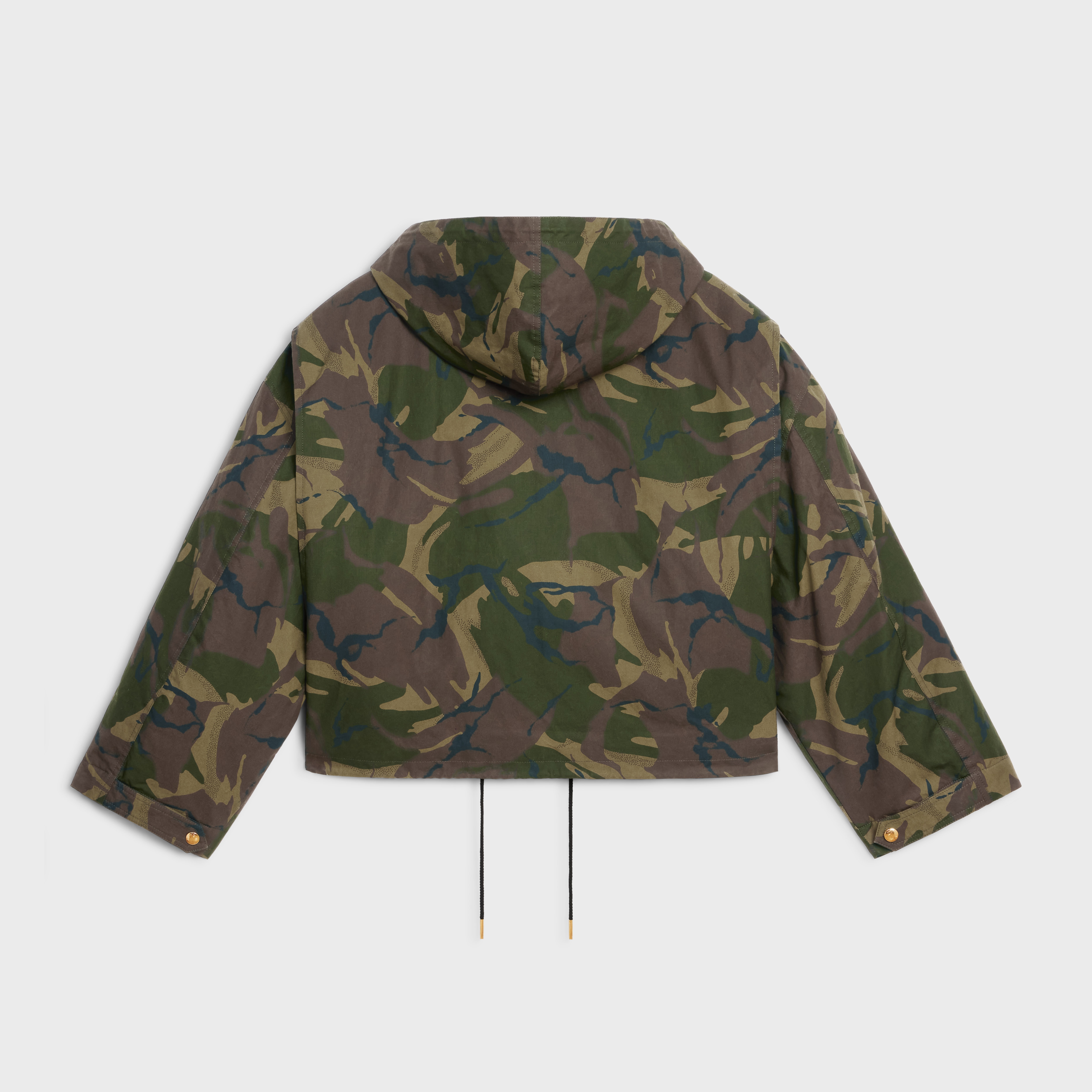 CROPPED PARKA IN CAMOUFLAGE COTTON - 2