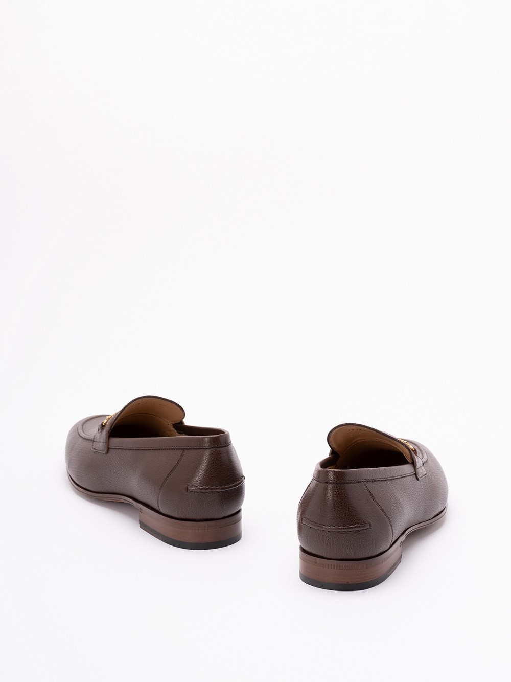 `VLogo Signature` Leather Loafers - 3