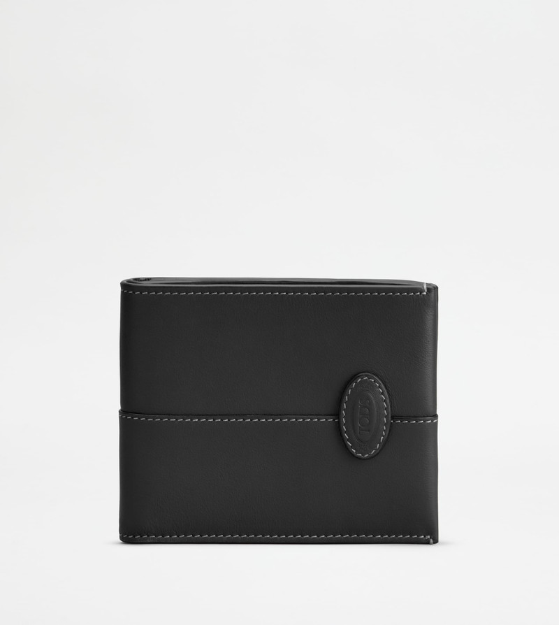 CARD HOLDER IN LEATHER - BLACK 1