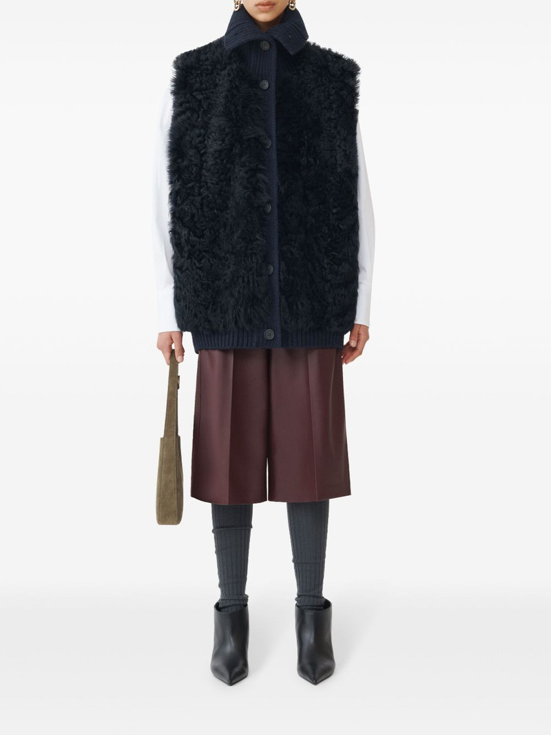 shearling-panelled vest 3