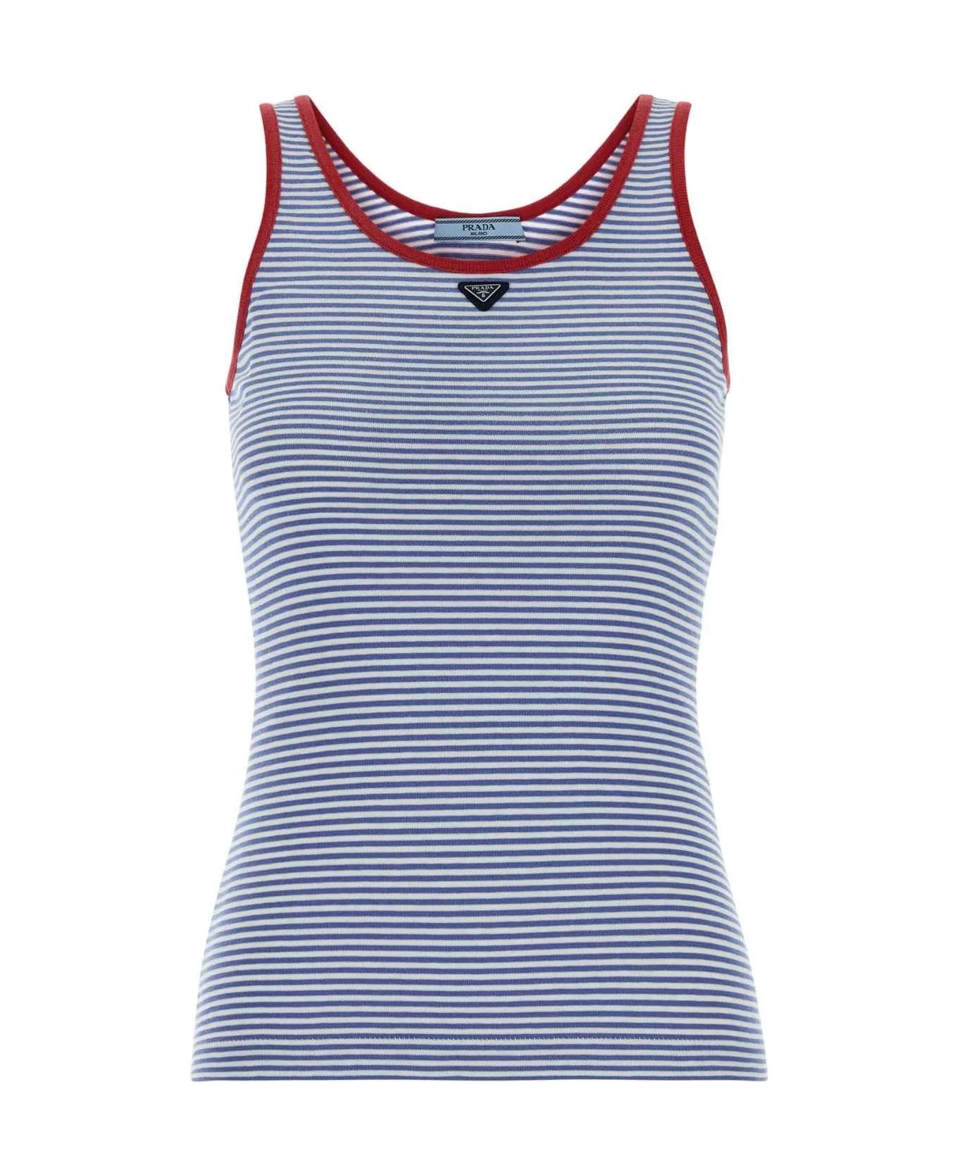 Embroidered Cotton Tank Top - 1