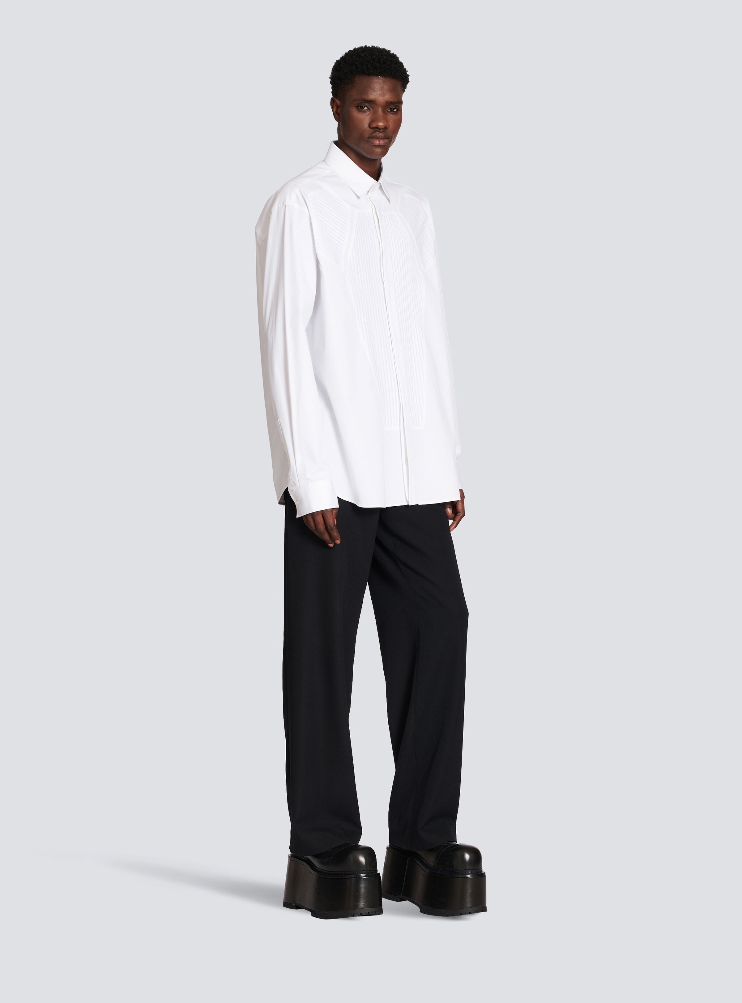Cotton shirt with inserts - 4