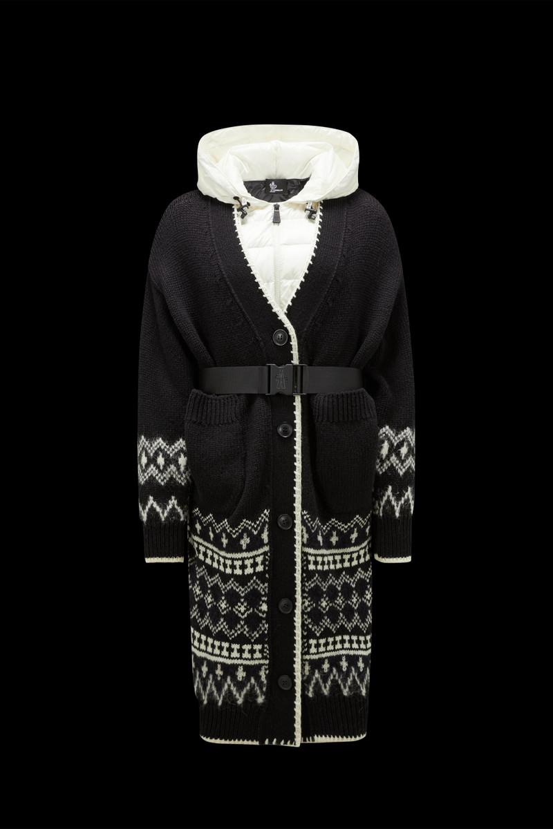 Alpaca & Wool Jacquard Long Cardigan 1