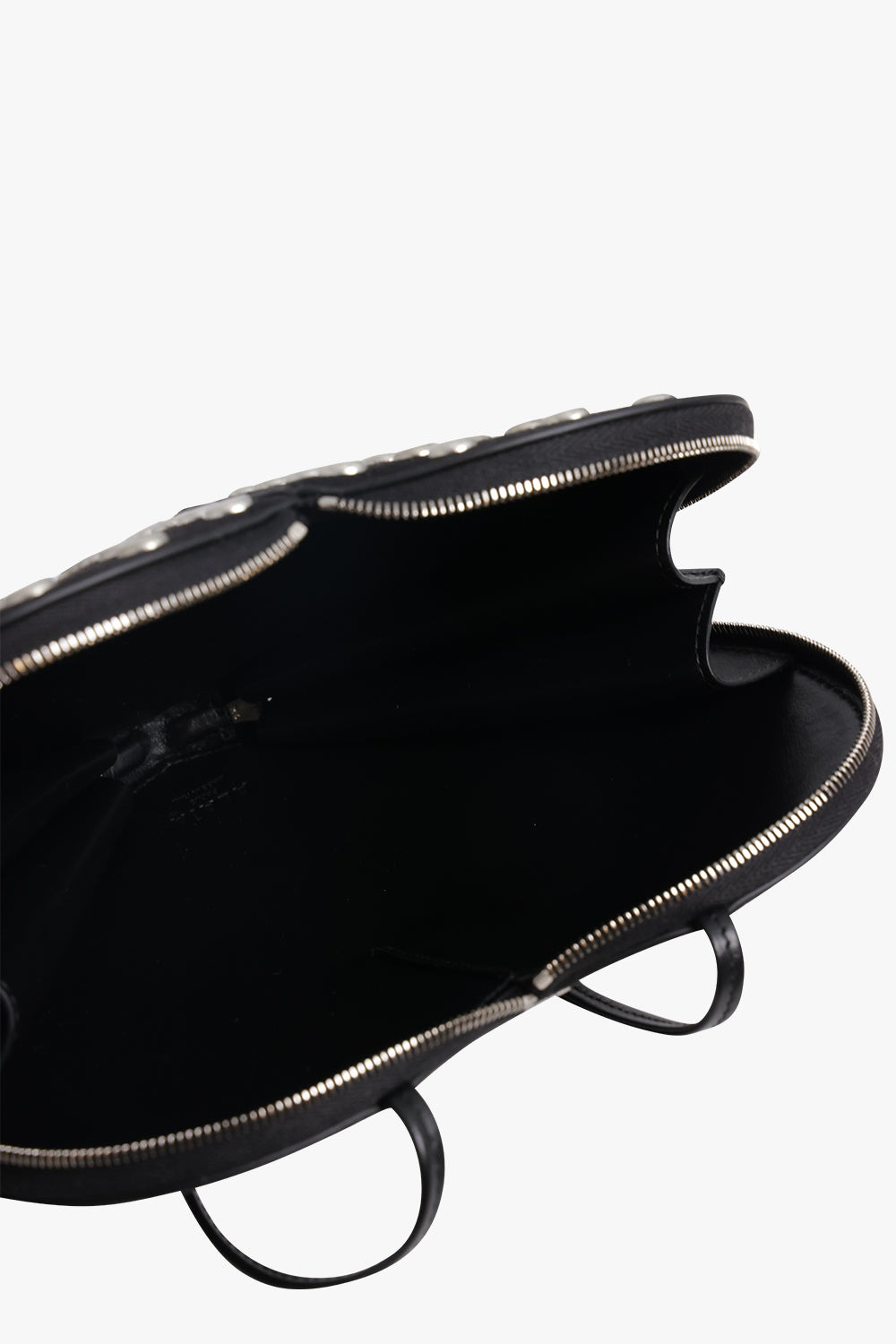 LE COEUR EYELET HEART BAG | BLACK/SILVER - 3