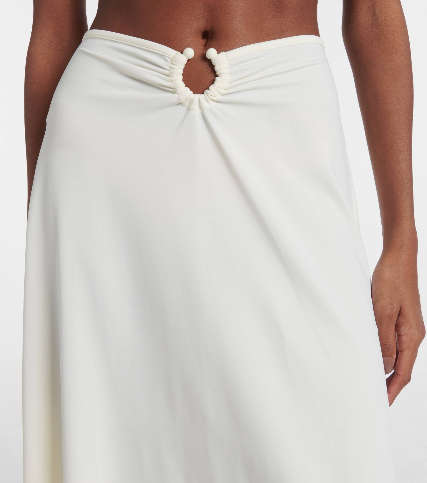 Gathered midi skirt - 4