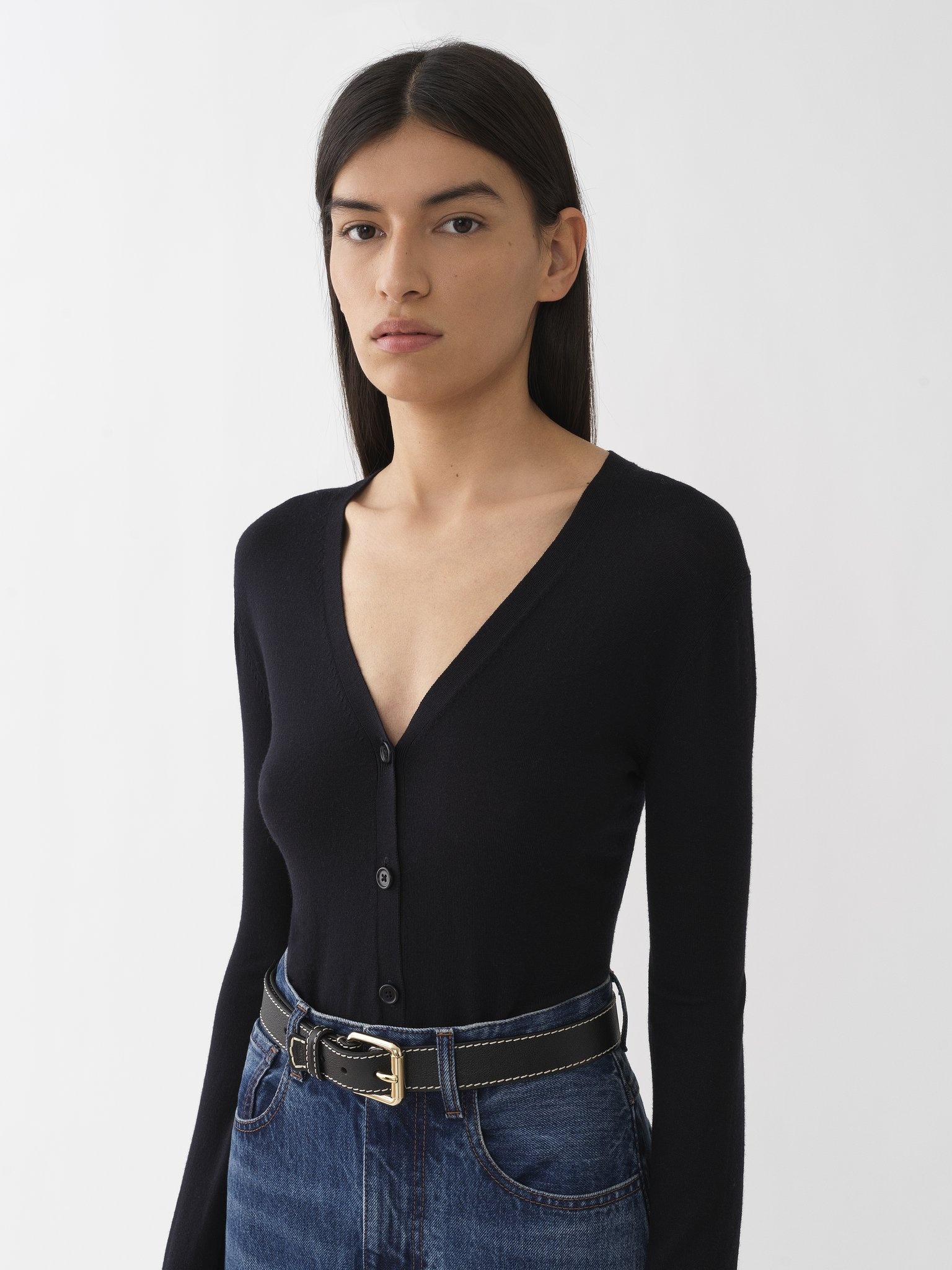 V-NECK CARDIGAN - 6