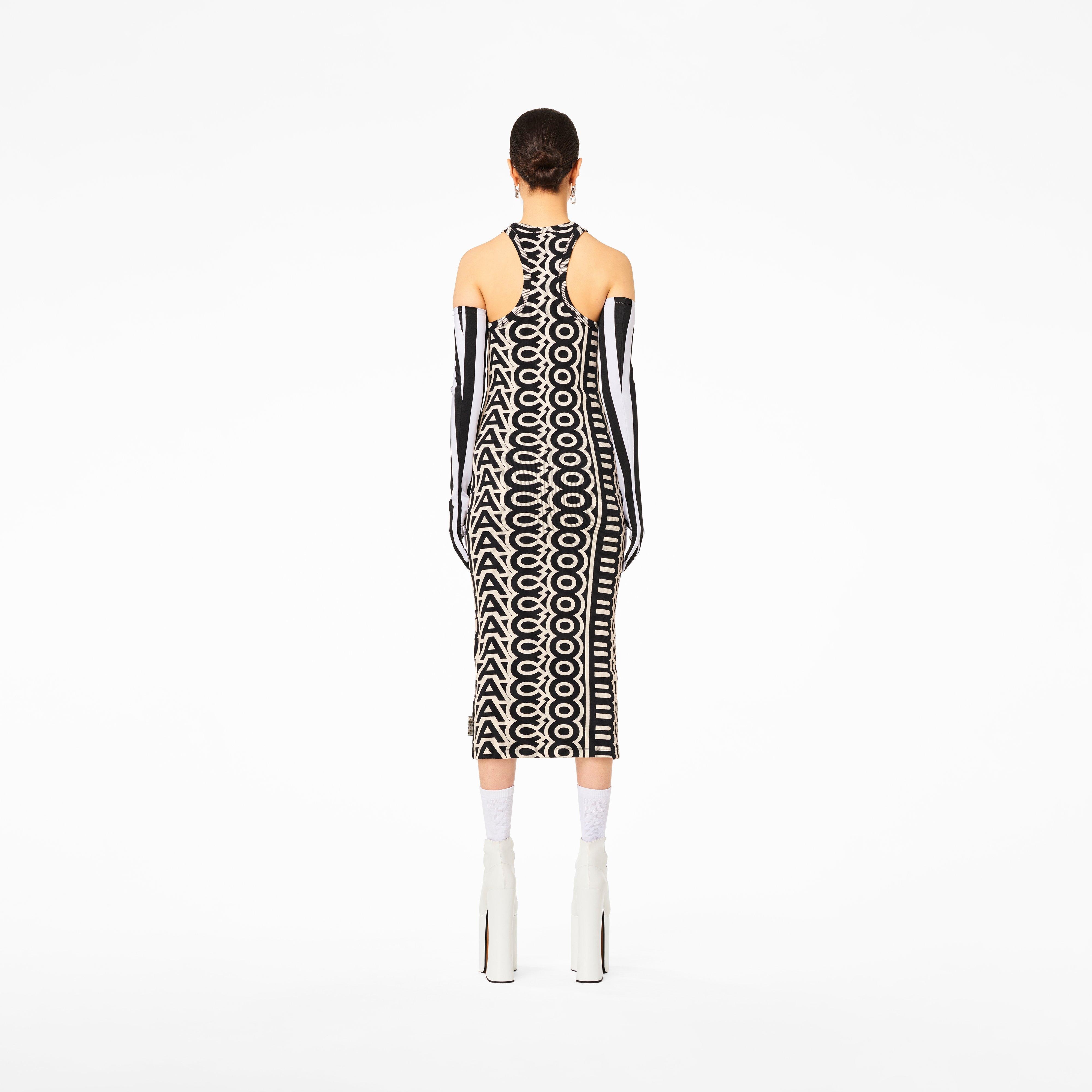 THE MONOGRAM RACER RIB DRESS - 4