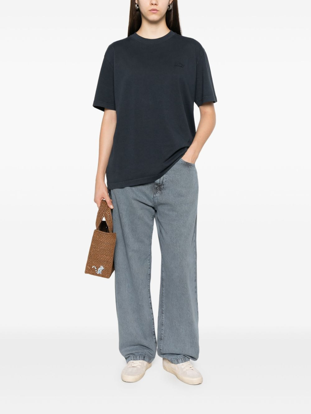 Landon logo-patch jeans - 2