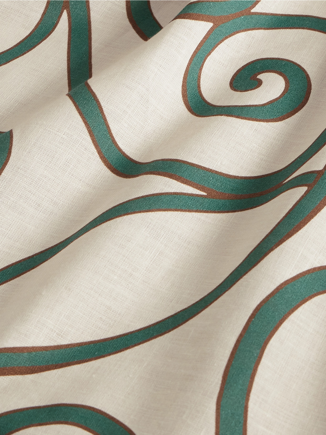 Large Printed Linen Tablecloth - 3