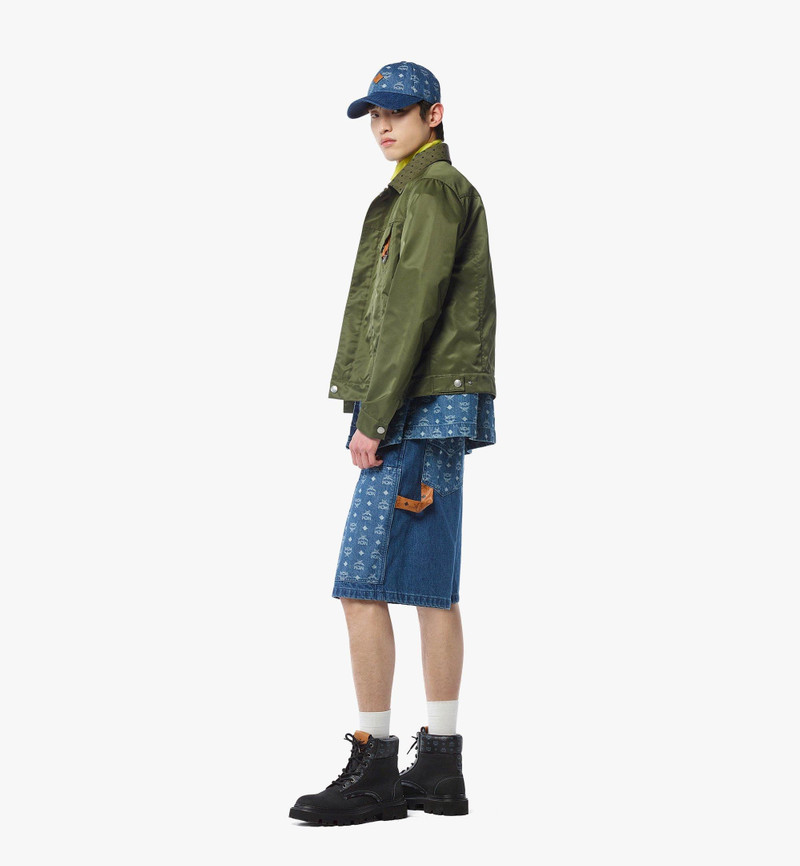 Monogram Shorts in Denim Jacquard 4