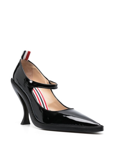 Thom Browne cross-strap mary-jane patent pumps outlook
