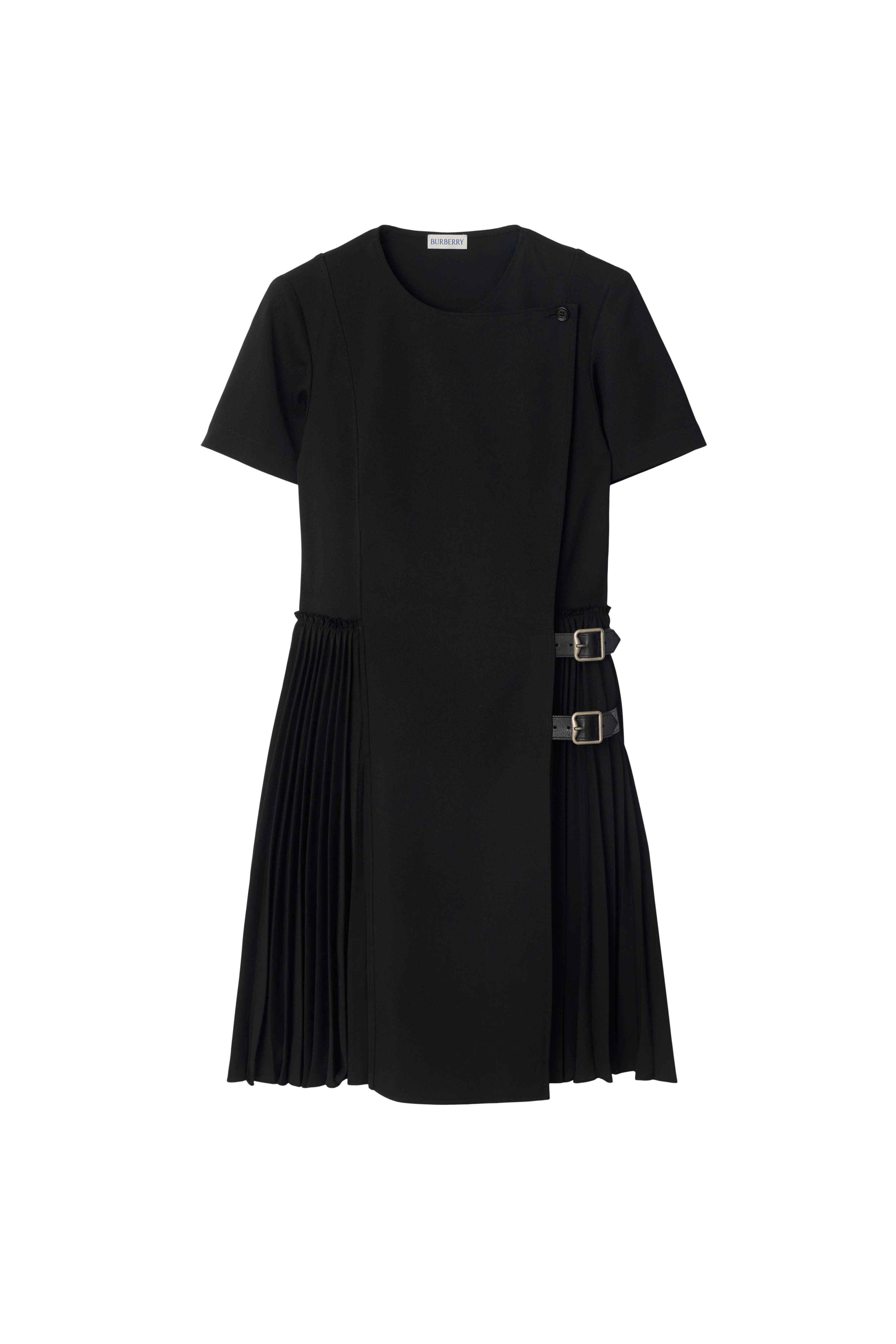 burberry Wool Blend Kilt Dress in Black at Nordstrom - 2