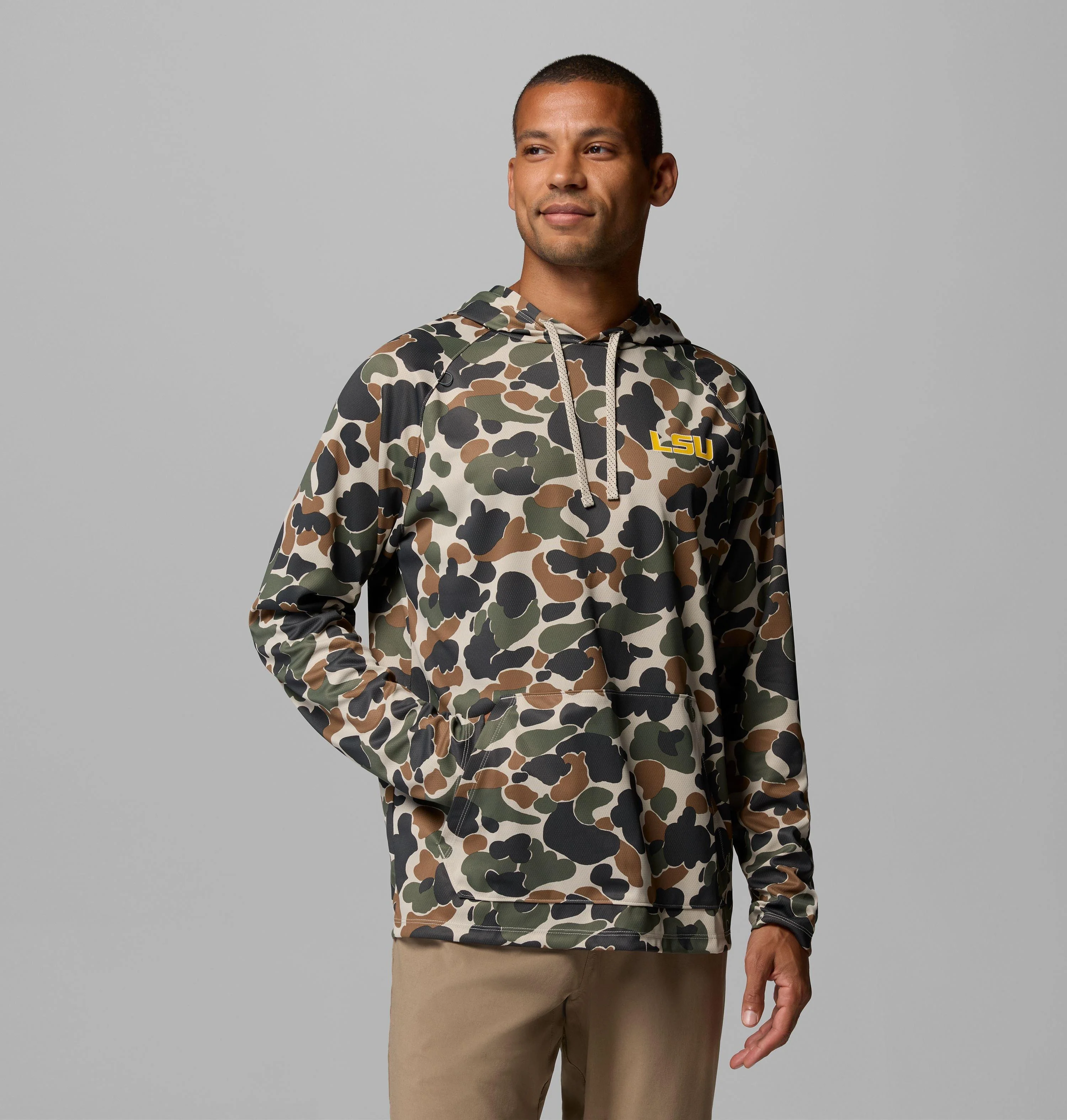 Men's Collegiate Wild Cast Camp Hoodie - LSU - 1