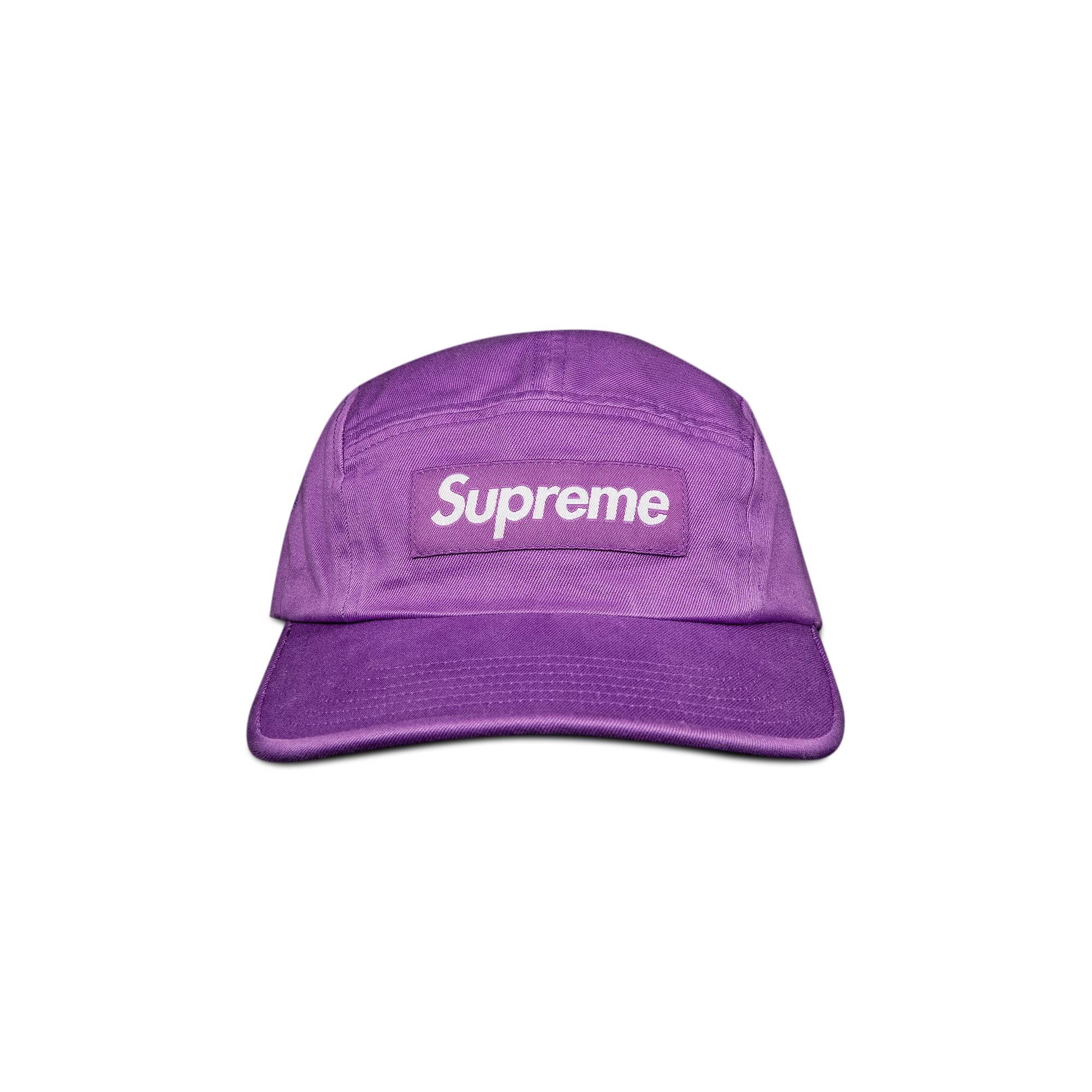 Supreme Washed Chino Twill Camp Cap 'Light Purple' - 1