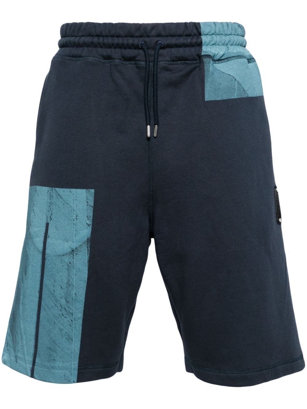 Strand colour-block cotton track shorts - 1