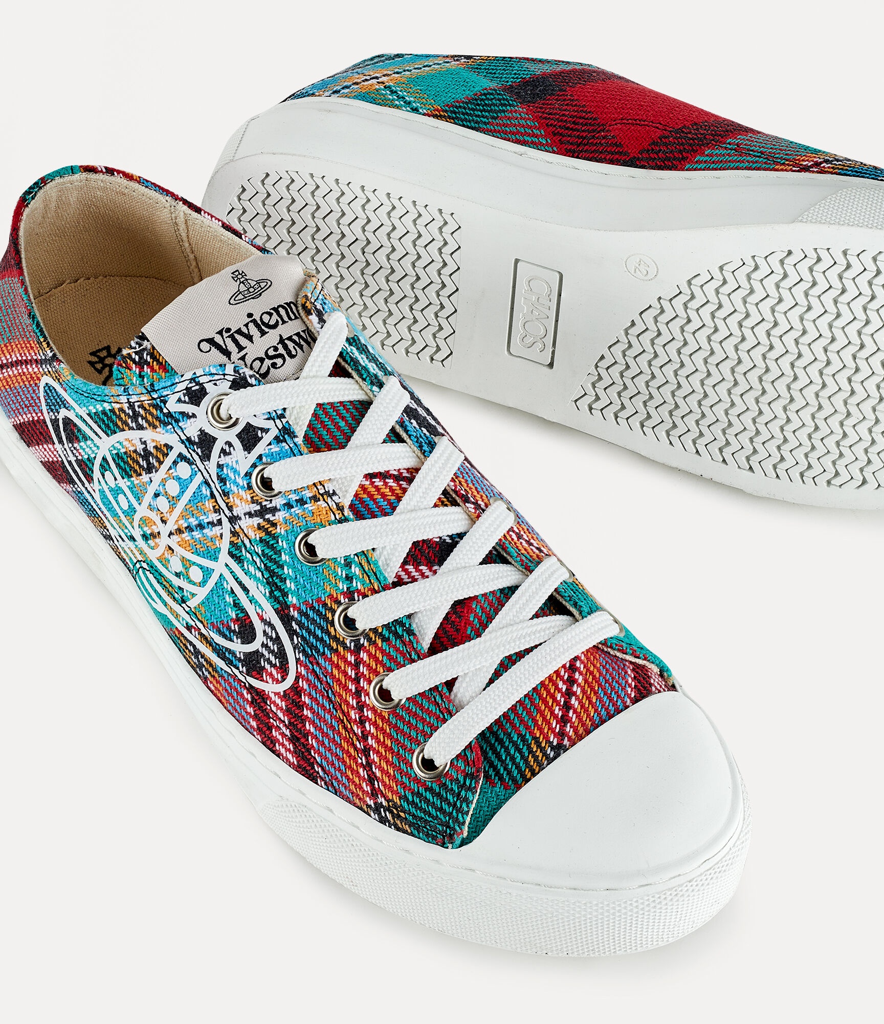 PLIMSOLL LOW TOP TARTAN - 4