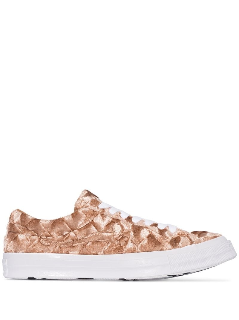 x Golf Le Fleur Ox "Quilted Velvet/Brown Sugar" sneakers - 1