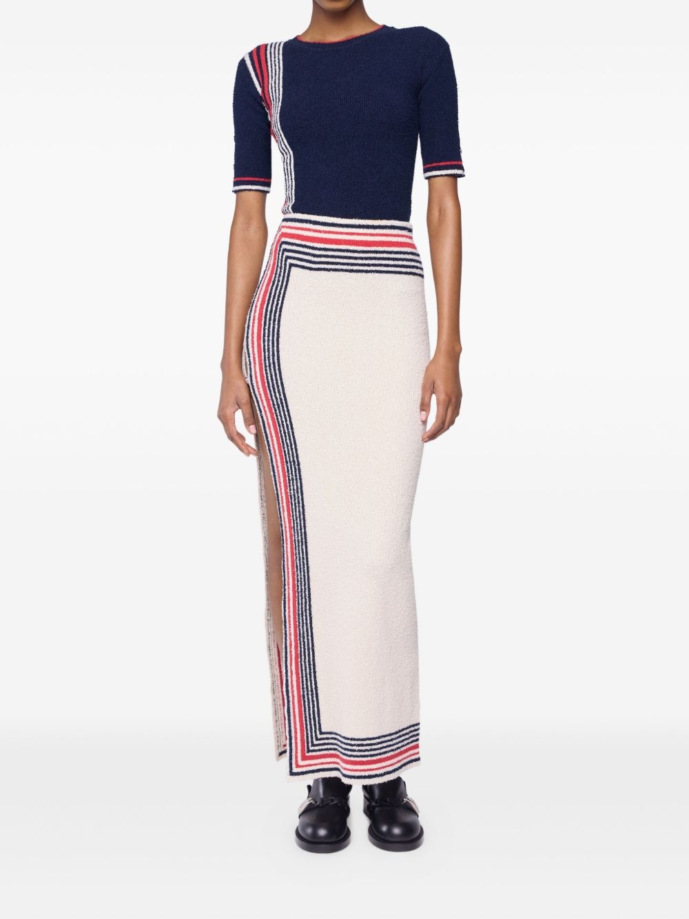 striped knitted skirt - 4