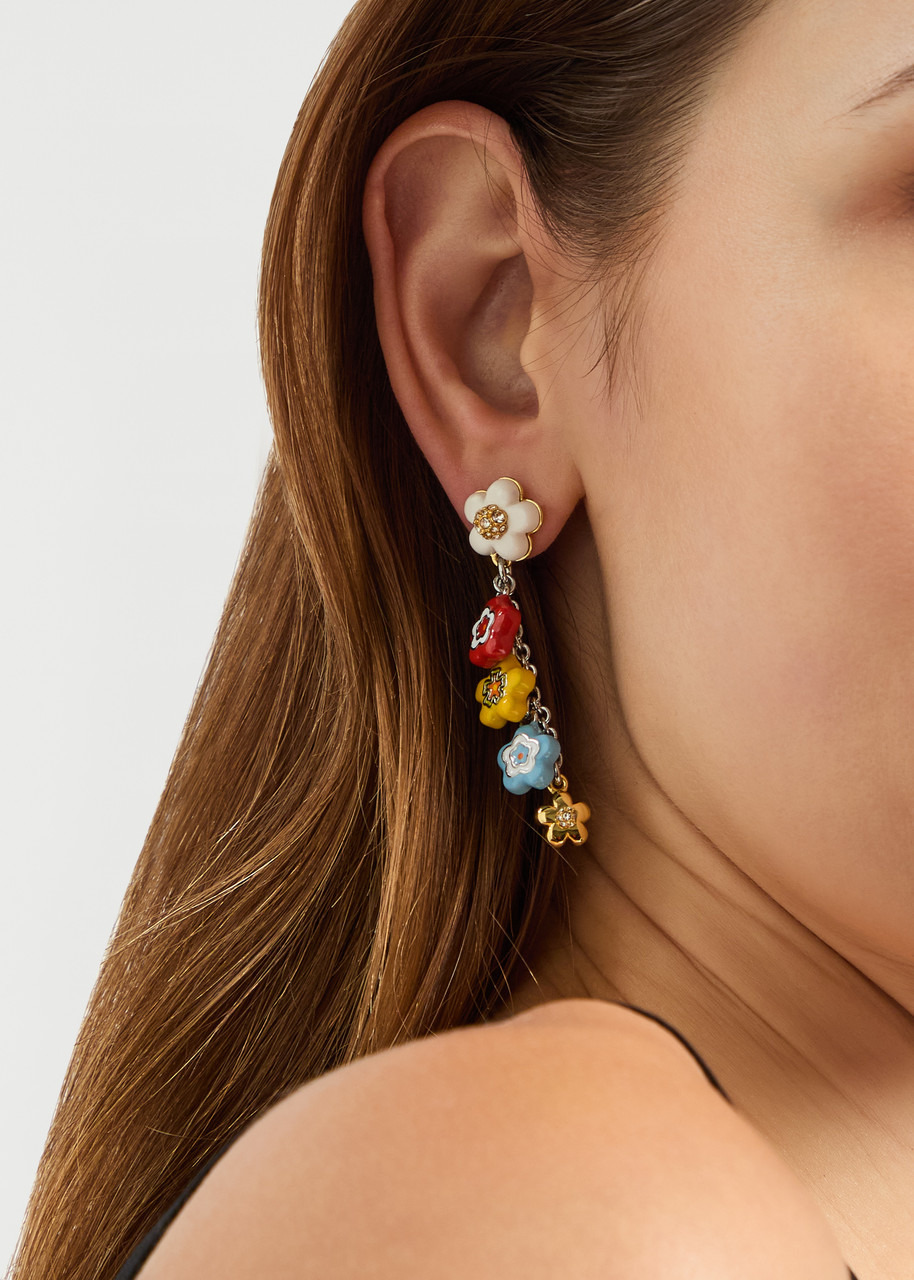 Marc Jacobs The Wild Daisy Statement Drop Earrings - 2