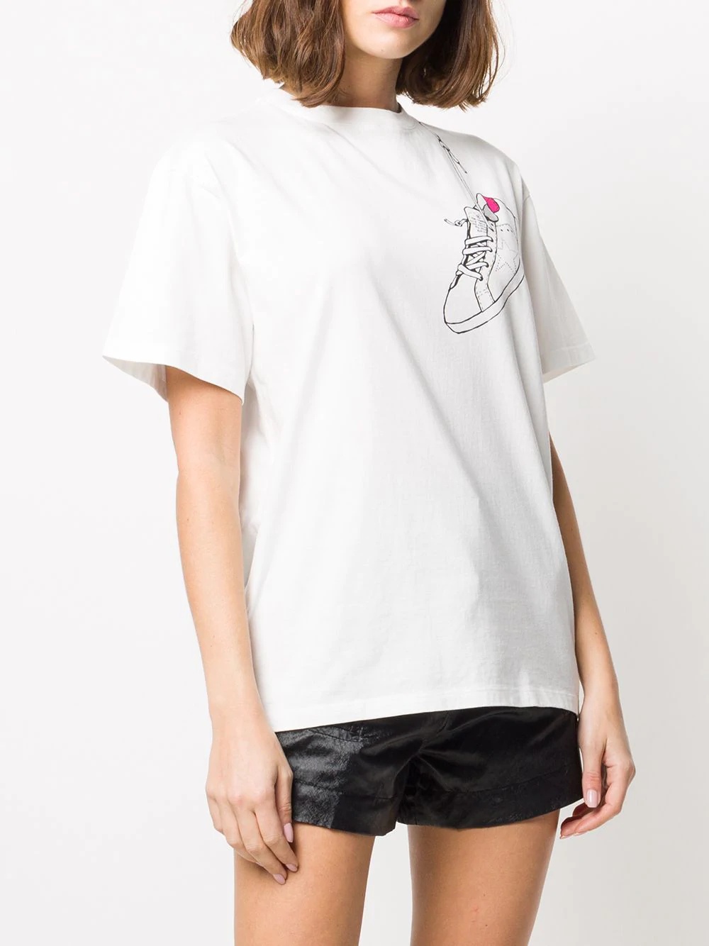 sneaker print cotton T-shirt - 3