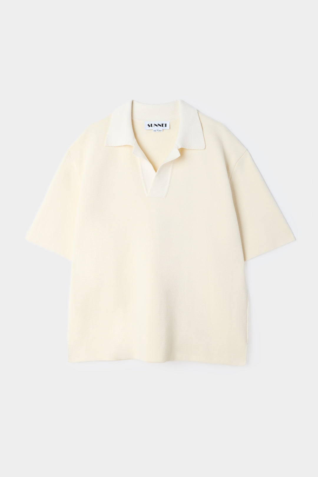 KNITTED POLO / cream - 1