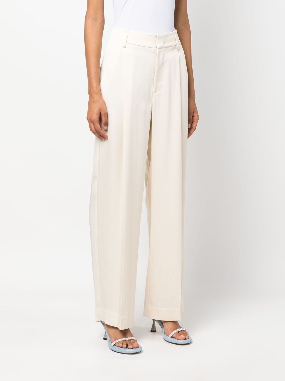 high-waisted tailored trousers - 3