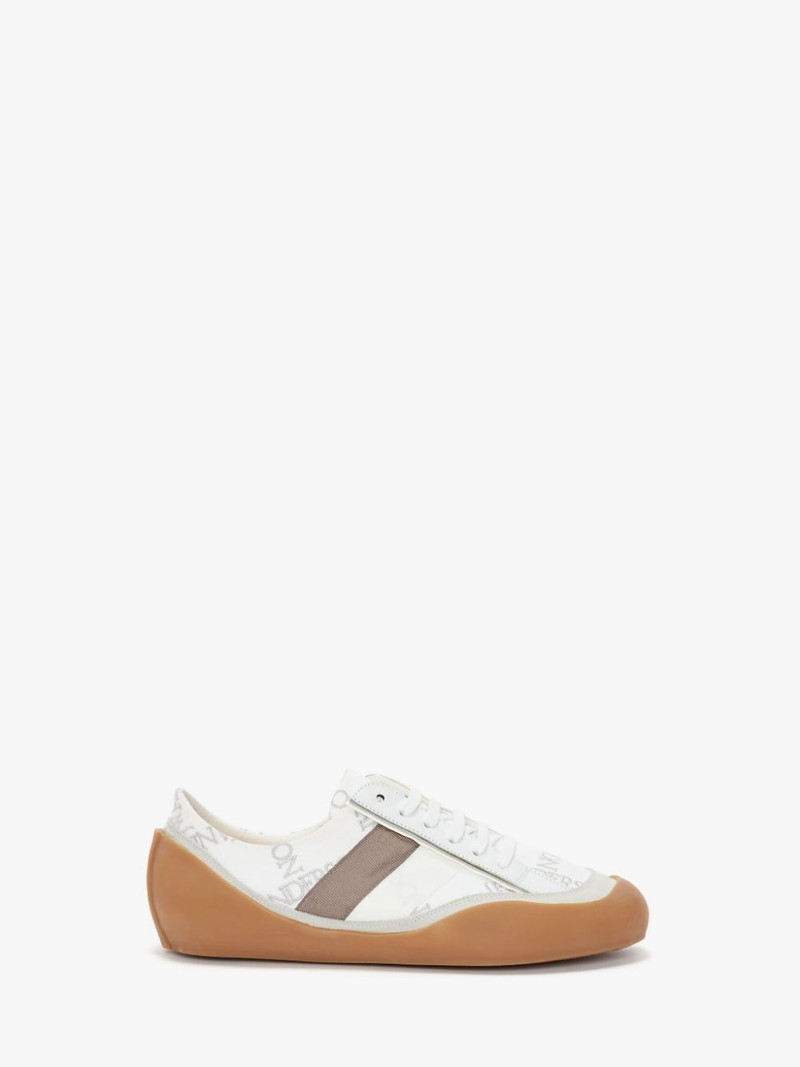 BUBBLE LOW TOP LEATHER & CANVAS SNEAKERS 1