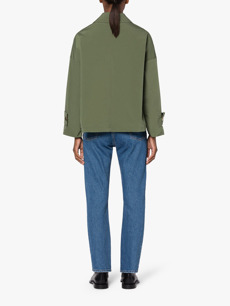 HUMBIE GREEN ECO DRY SHORT DOUBLE-BREASTED OVERCOAT 4