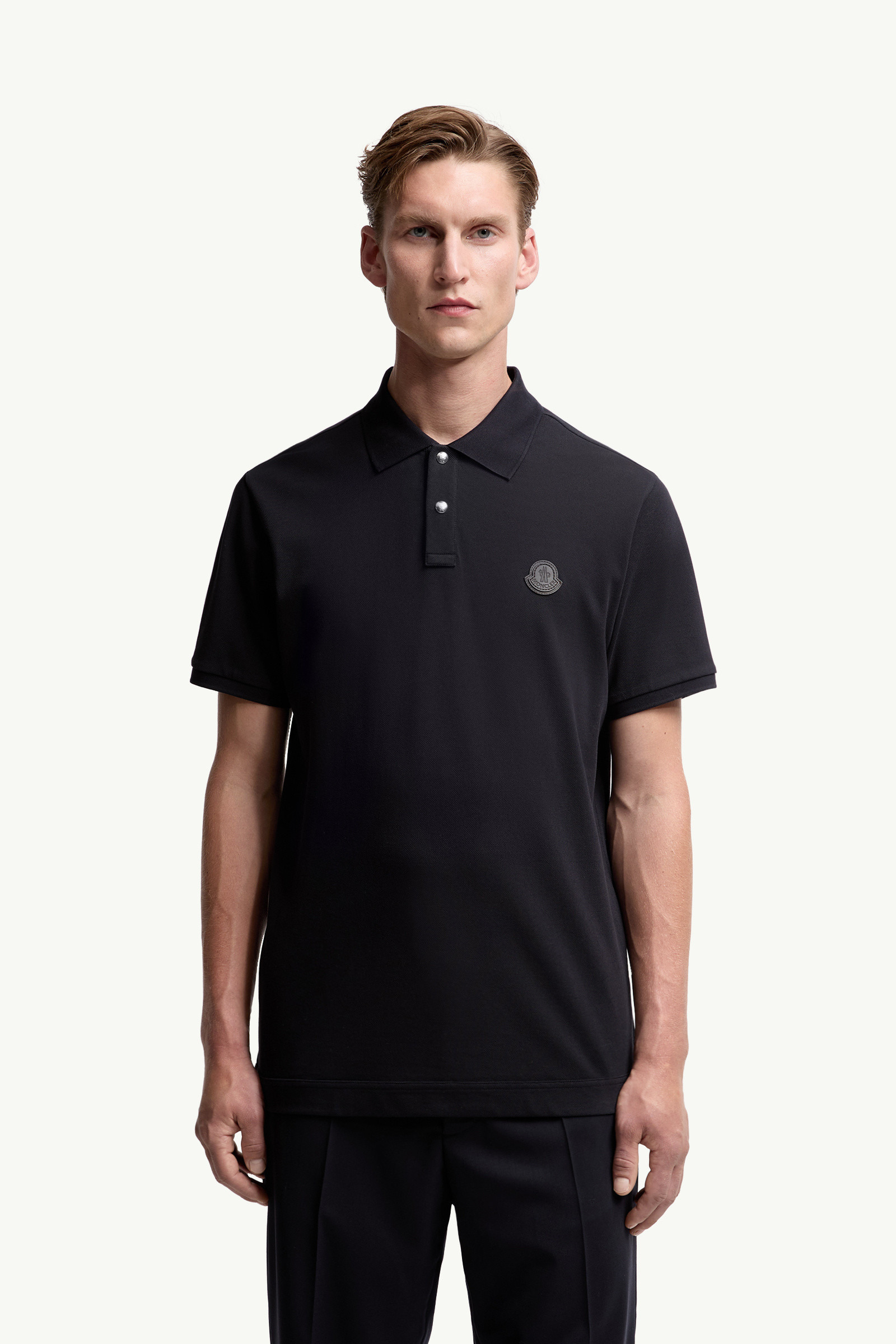 Logo Patch Cotton Piquet Polo Shirt - 3