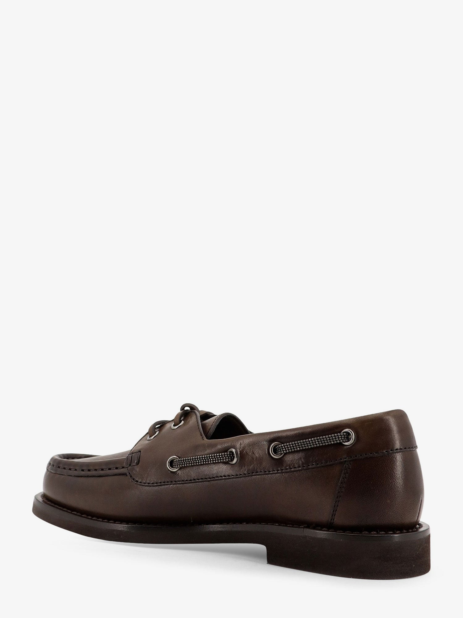 Leather Loafers With Monili Detail - 3