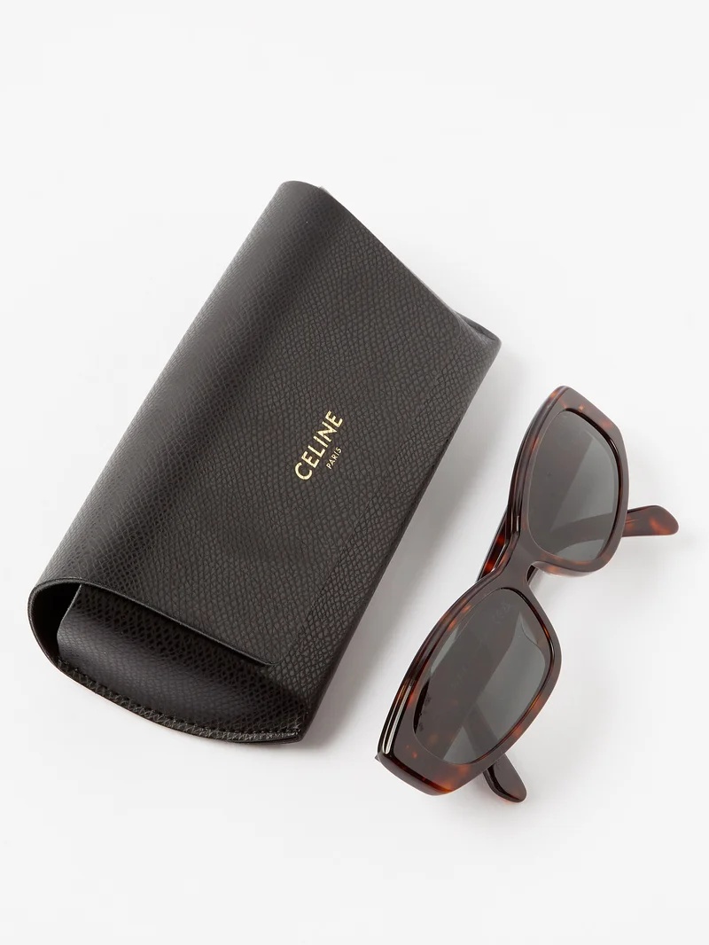 Cat-eye tortoiseshell acetate sunglasses - 9