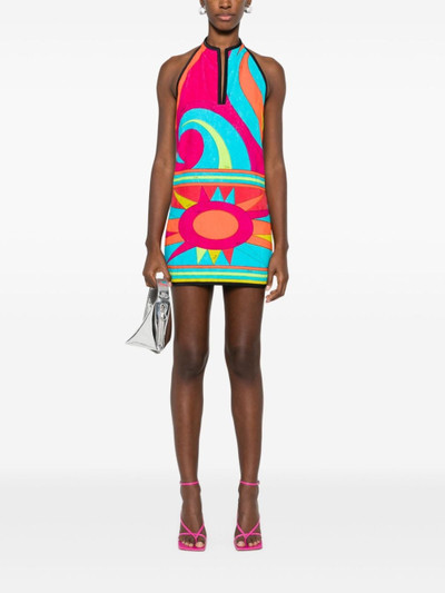 PUCCI Iride-print towelling minidress outlook