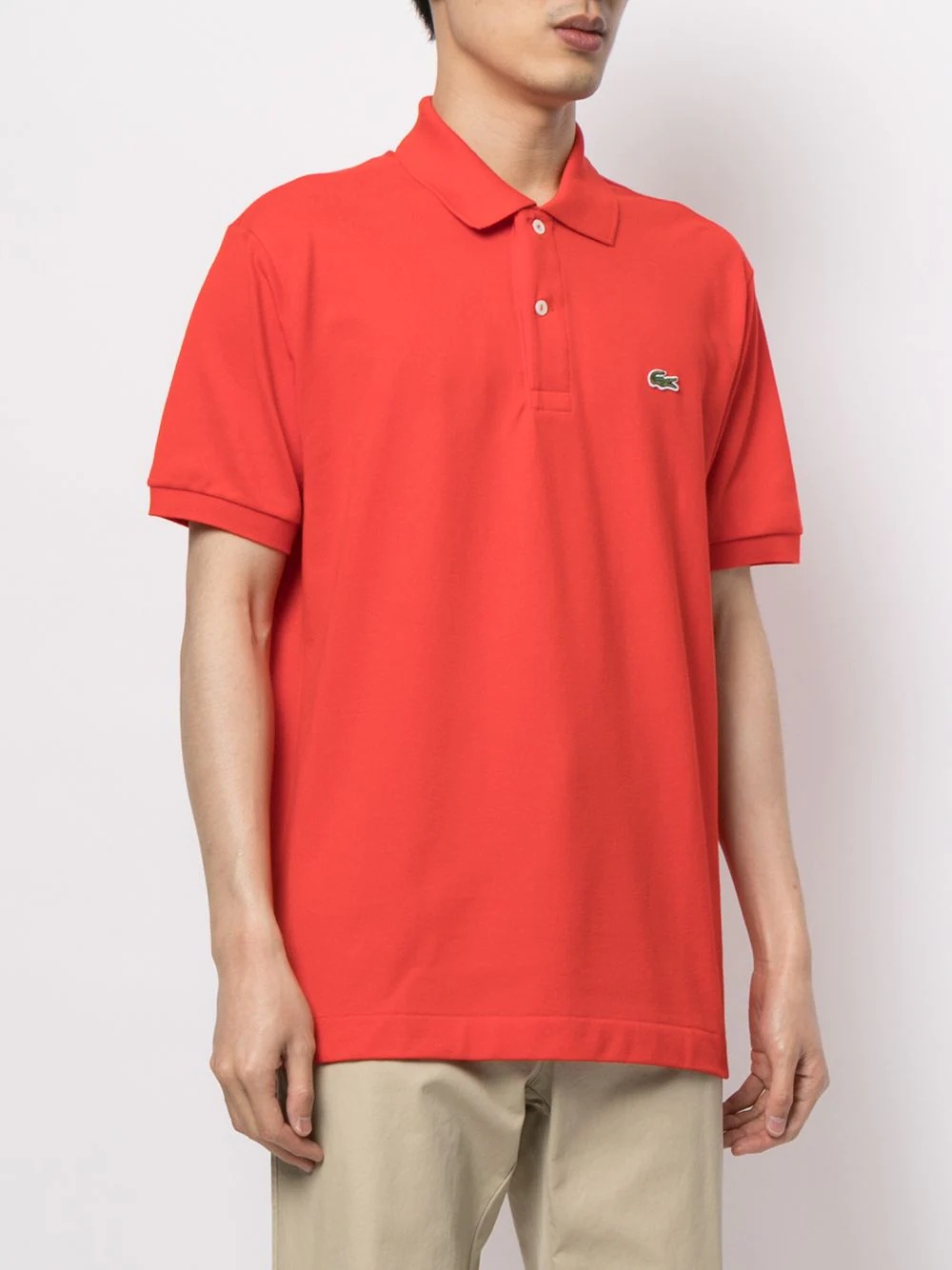 Classic appliqué-logo polo shirt - 3