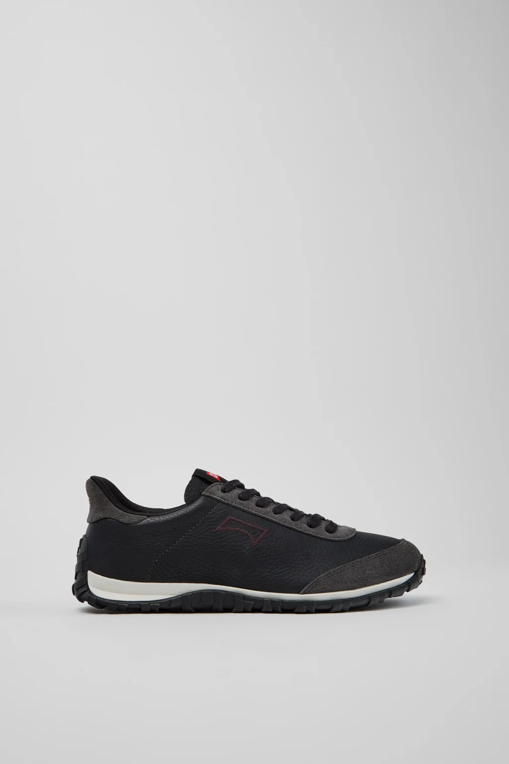 Drift Walk Black Leather and Nubuck Sneakers for Women. - 1