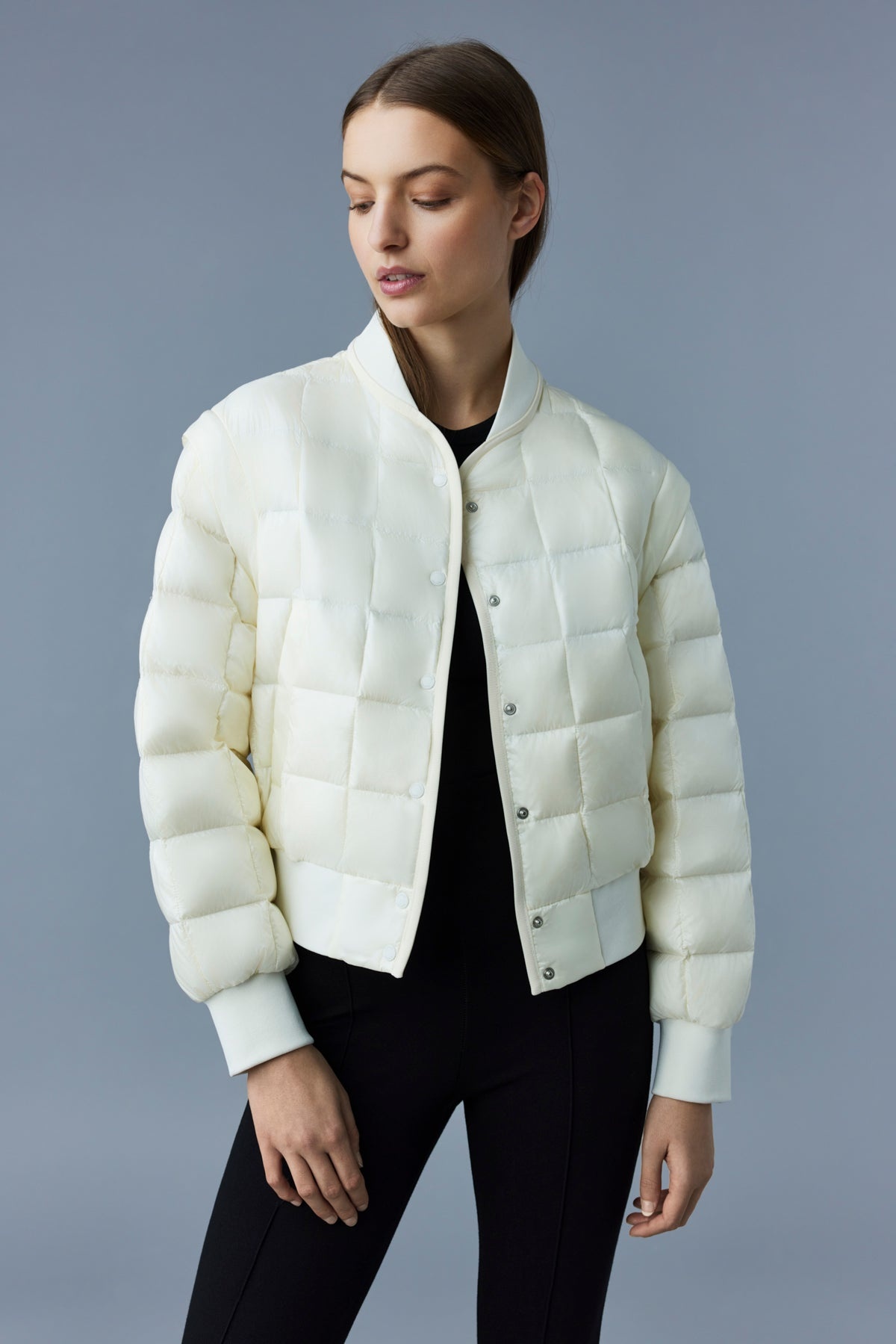 ANI 2-in-1 recycled E3-Lite down bomber jacket - 6
