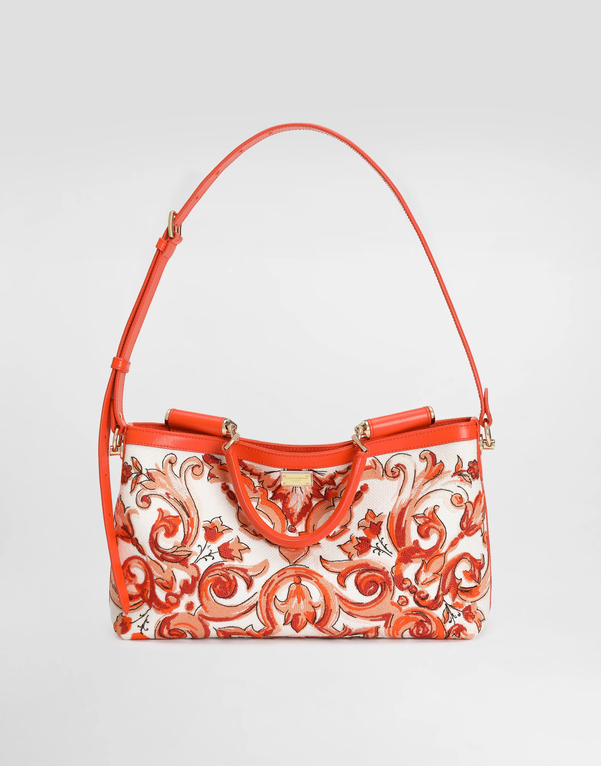 Medium Vittoria handbag with majolica embroidery - 1