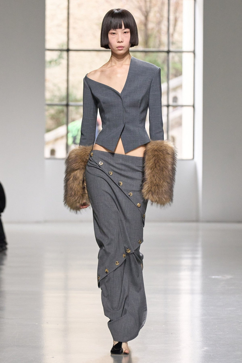 MAXI SKIRT GREY WITH BUTTONS 5