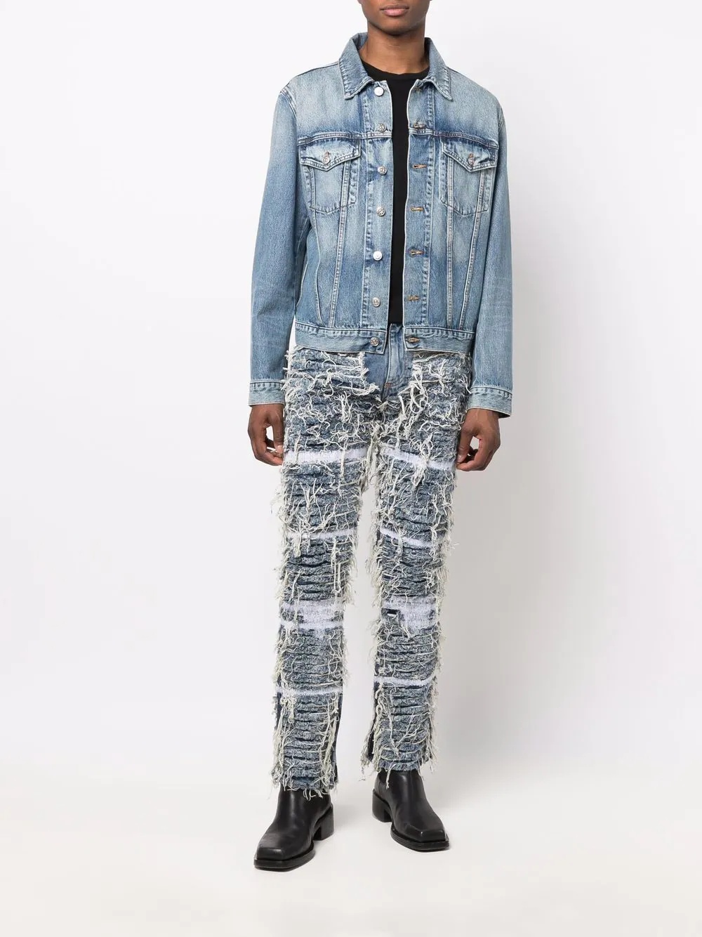 distressed denim jeans - 2