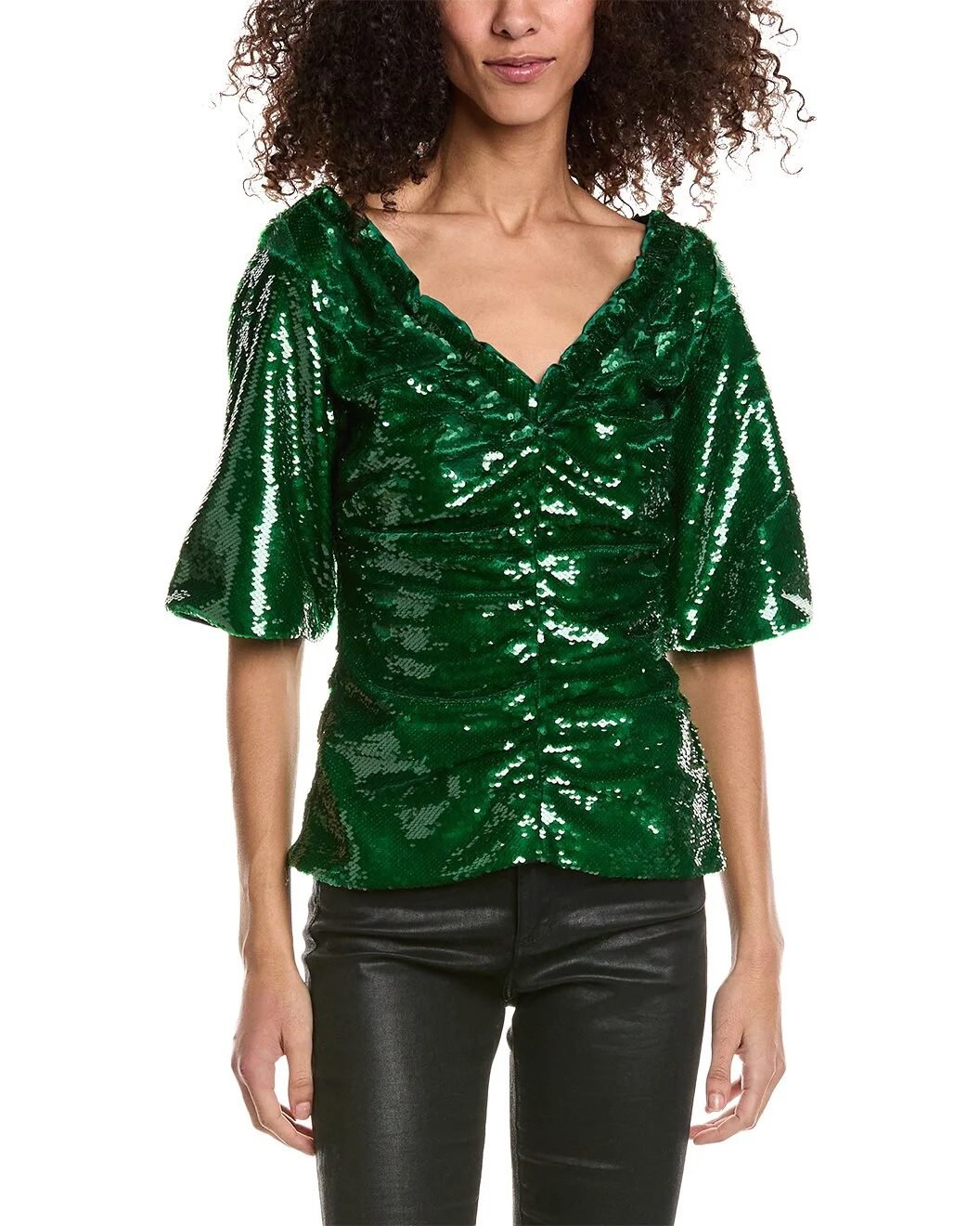 GANNI Sequin Blouse - 1