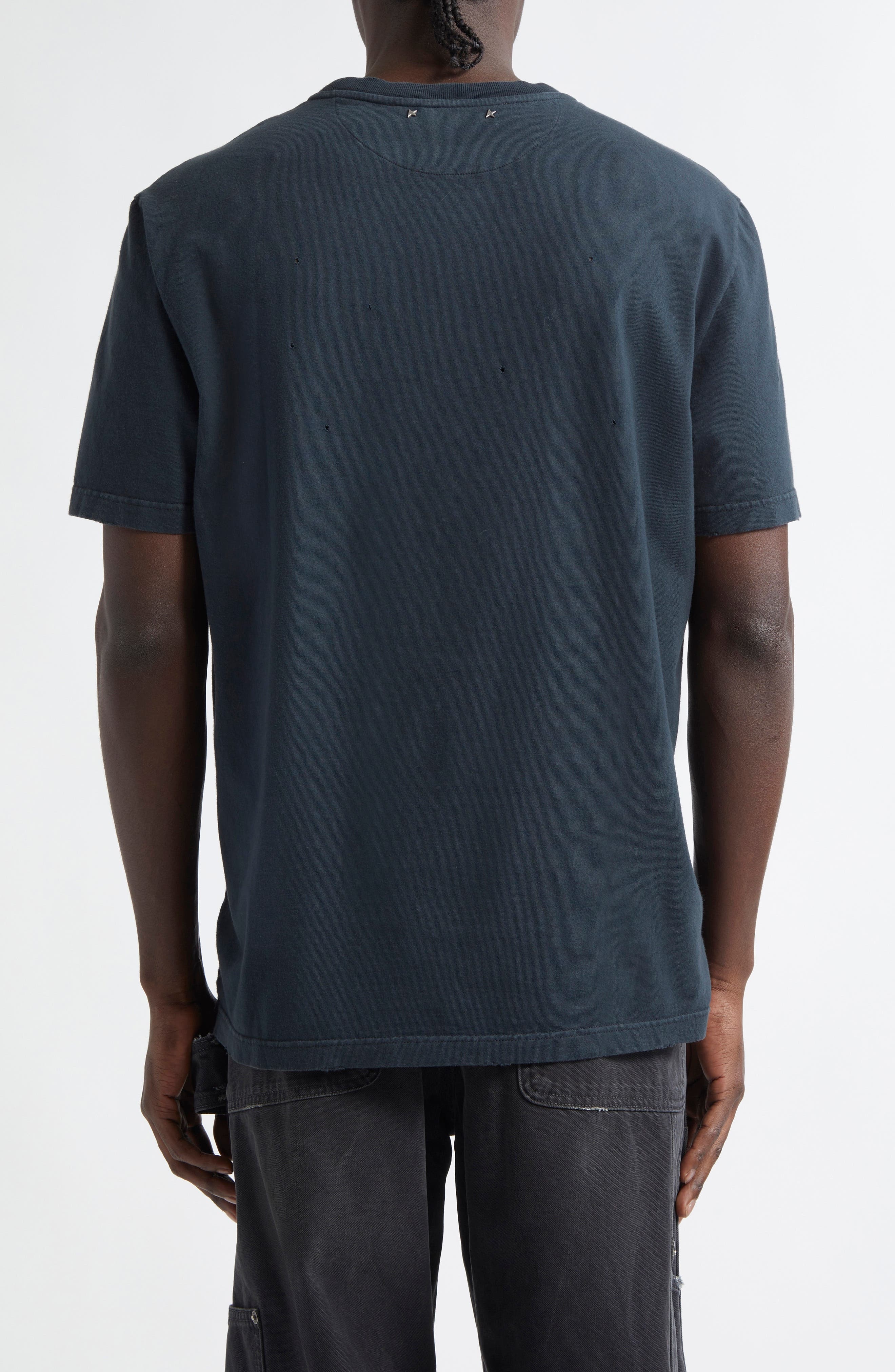 Golden Goose Cosmic Sunrise Cotton Graphic T-Shirt in Washed Black/Heritage White at Nordstrom - 2