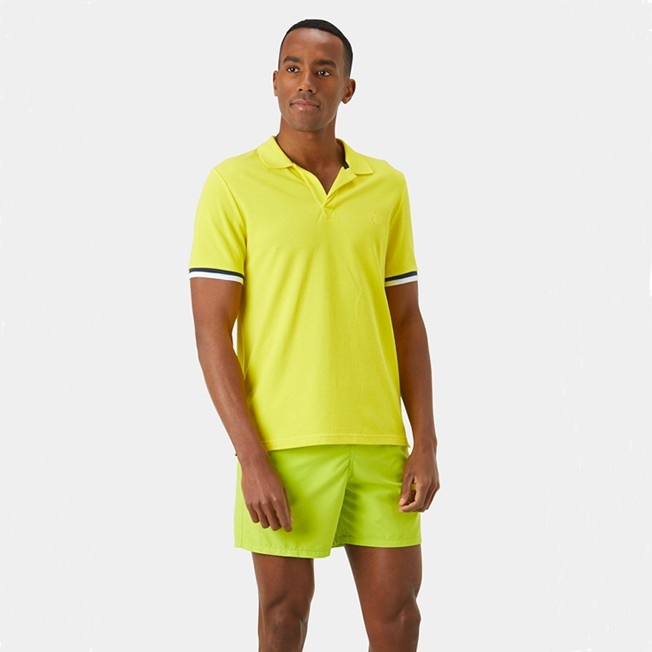Men Cotton Pique Polo Shirt Solid - 3