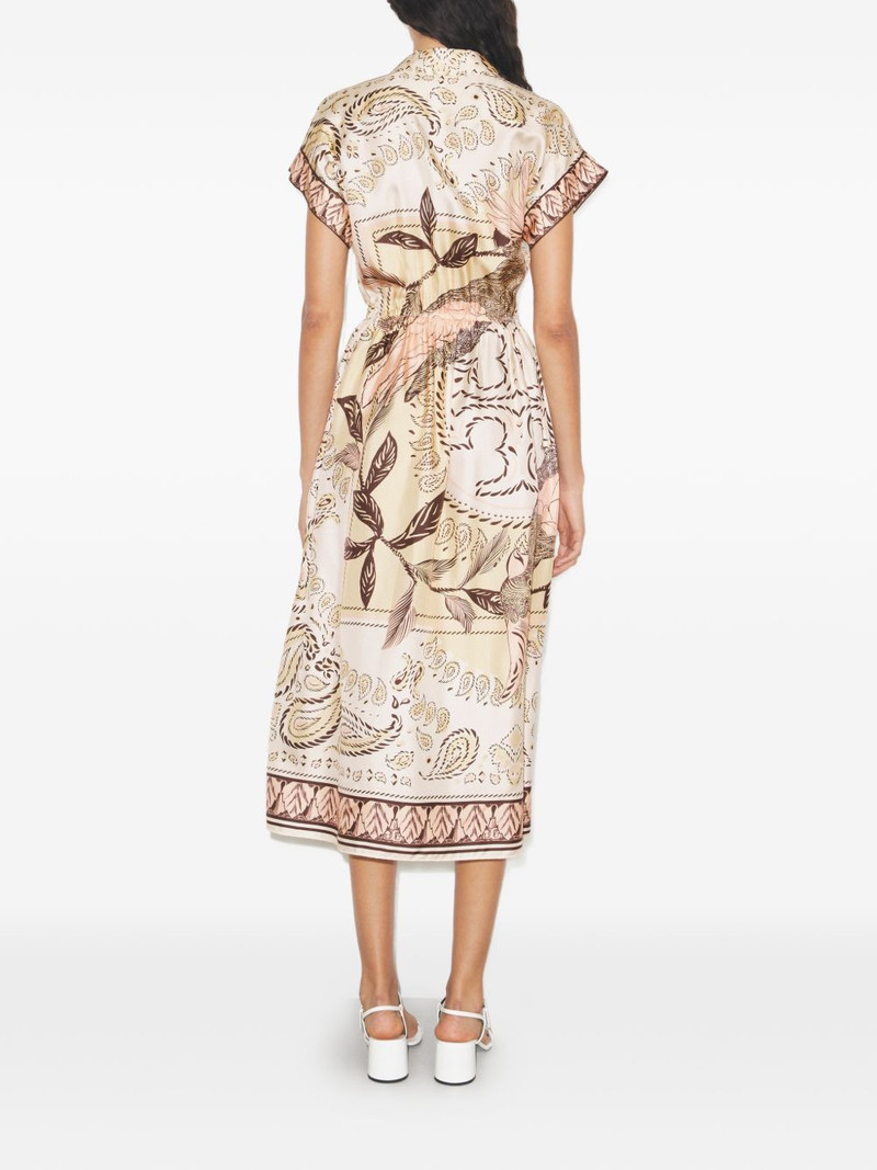 waisted silk shirtdress 3