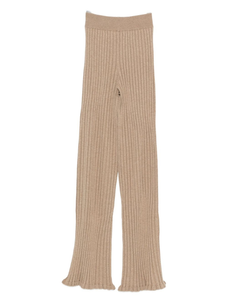 LISA YANG ribbed flared trousers outlook