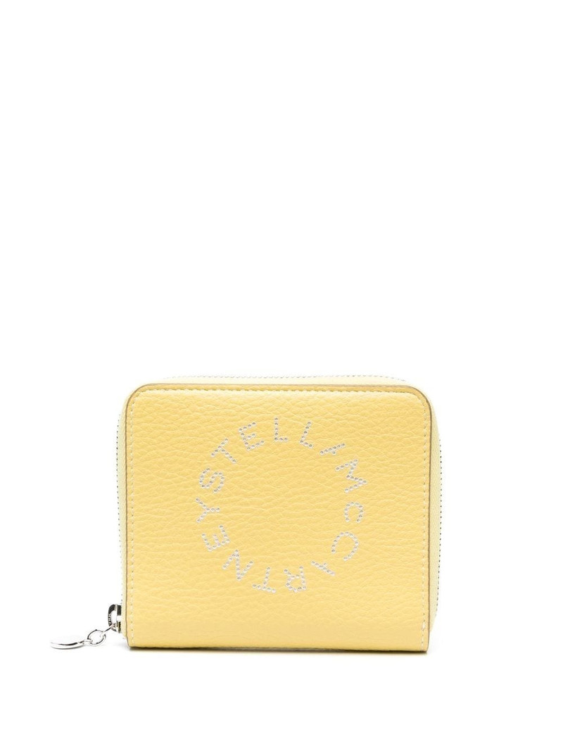 perforated-logo zip-up wallet 1